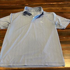 Men's Rhoback Blue and white Polo Shirt